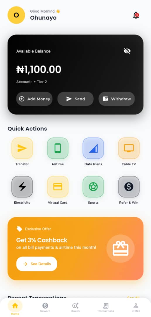 Temporary AknaPay wallet app screenshot placeholder